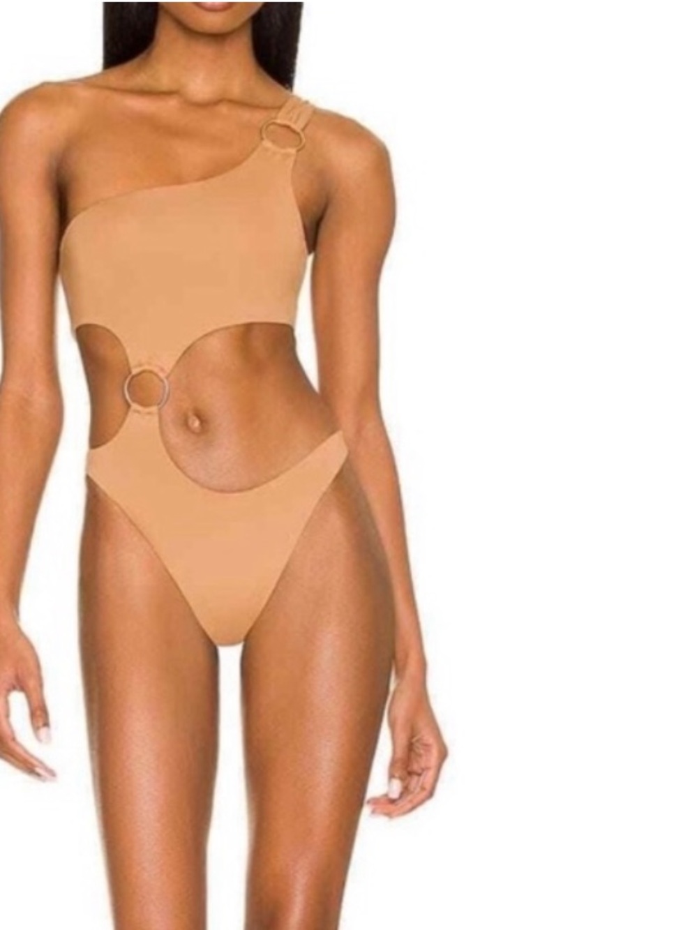 NWT L*Space x Tessa brooks Tessa Camel One-Piece Swimsuit size small